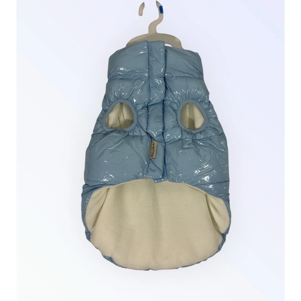 HOUSE OF BARKER DOG PUFFER VEST BLUE MEDIUM‎ NWT!!